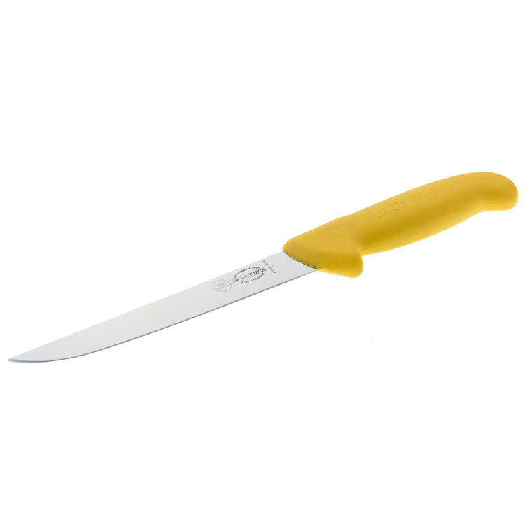 Ніж обвалювальний DICK ErgoGrip 180 мм жорсткий жовтий 82259180-02