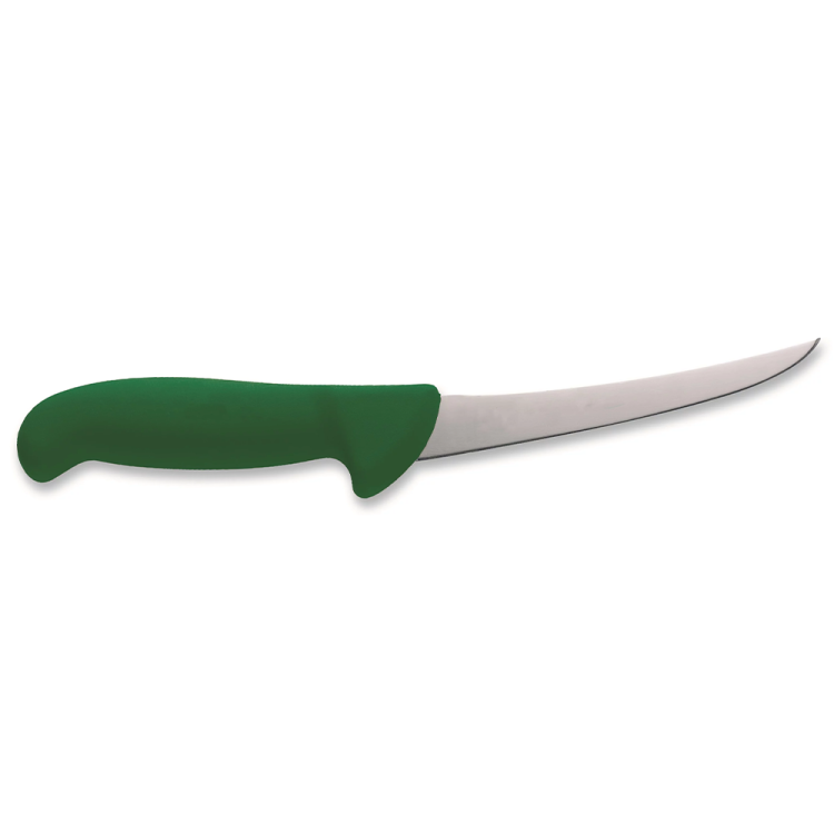 Ніж обвалювальний Dick ErgoGrip 130 мм напівгнучкий вигнуте лезо зелений 82982130-14