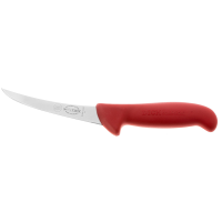 Ніж обвалювальний DICK ErgoGrip 130 мм жорсткий вигнуте лезо червоний 82991130-03