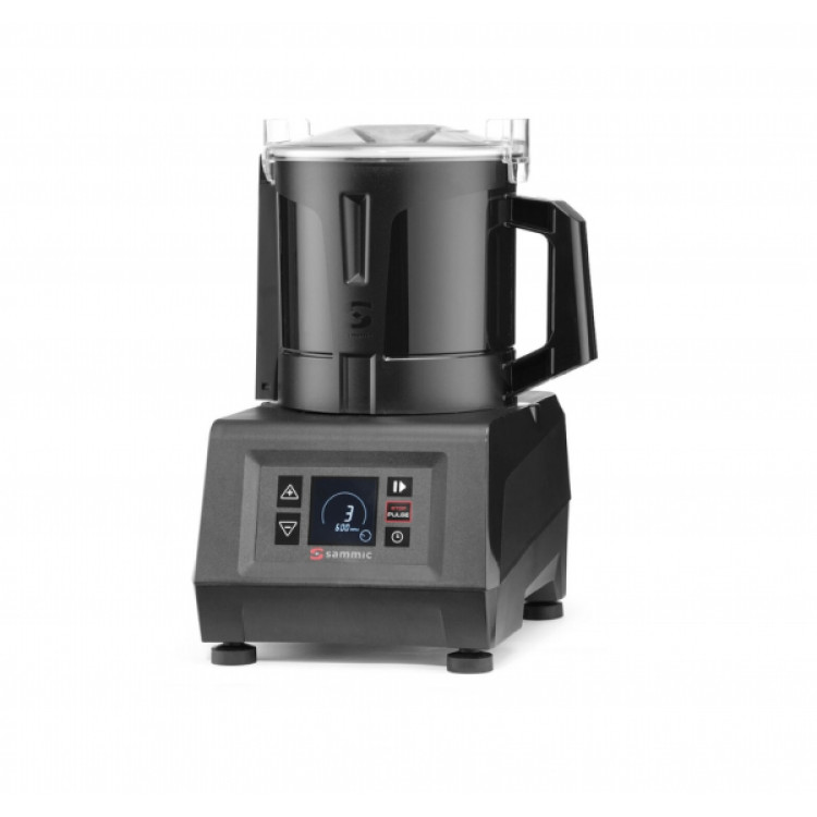 Кутер-емульгатор зі змінною швидкістю Compact Line KE-4V Ultra, Sammic, Чорний, 252x309x(H)434mm 1051000 Hendi Stainless steel;PC (Polycarbonate)
