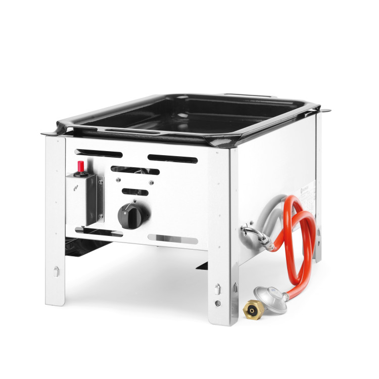 Сковорода газова Bake Master MINI GN1/1 - настільна 5 8 кВт 340x540x300(H) мм 154601 Hendi