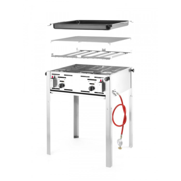 Гриль газовый Grill Master MAXI GN 2/1 - напольный 9,2 кВт 650x540x840(H) мм 154717 Hendi
