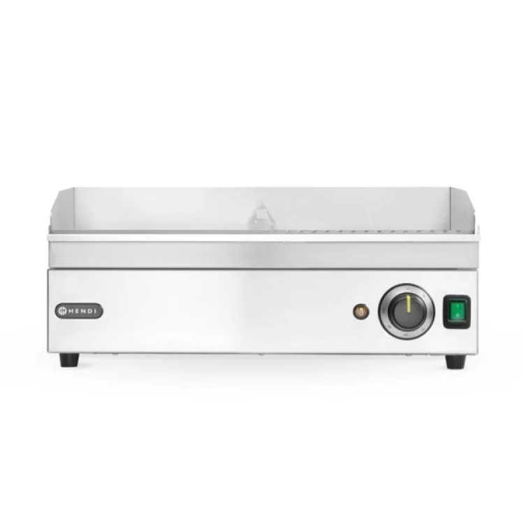 Поверхня для смаження-гриль - 1/2 - гладка 1/2 - рифлена - Kitchen Line 20-240В/2400Вт 527х404х(В)233 мм 154946 Hendi