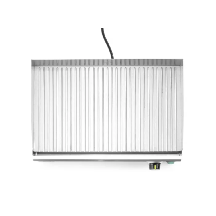 Поверхня для смаження-гриль - рифлена Kitchen Line 220-240В/2400Вт 527x404x(H)233 мм 154953 Hendi
