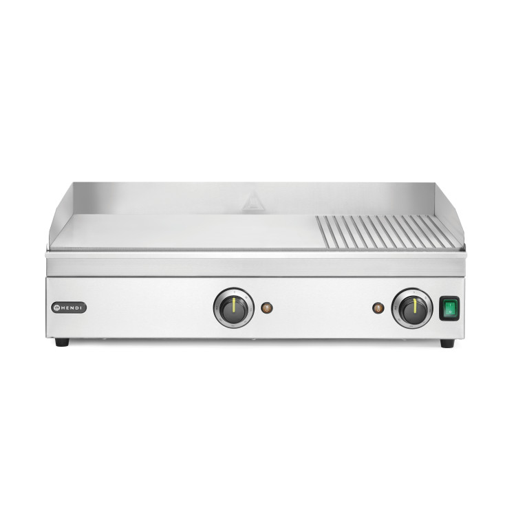 Поверхня для смаження-гриль - 2/3 - гладка 1/3 - рифлена Kitchen Line 220-240В/3500Вт 697x474x(H)241 мм 154960 Hendi