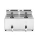 Фритюрниця MasterPro зі зливним краном - 2x8 л 207376 Hendi