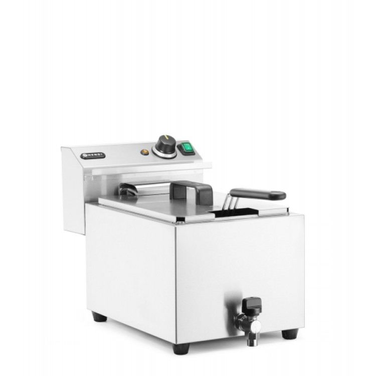 Фритюрниця XL Profi Line із зливним краном ручна 10 л 400 В 6600 Вт 302x687x(В)375 мм 209424 Hendi