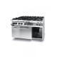 Плита газова 6-ти конфоркова Kitchen Line з електричною конвекційною духовою шафою GN 1/1 225899 Hendi