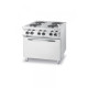 Плита електрична 4-х конфоркова Kitchen Line з електричною конвекційною шафою для смаження GN 1/1 225936 Hendi