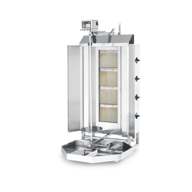 Гриль для шаурмы Profi Line газовый - 4 горелки 226001 Hendi