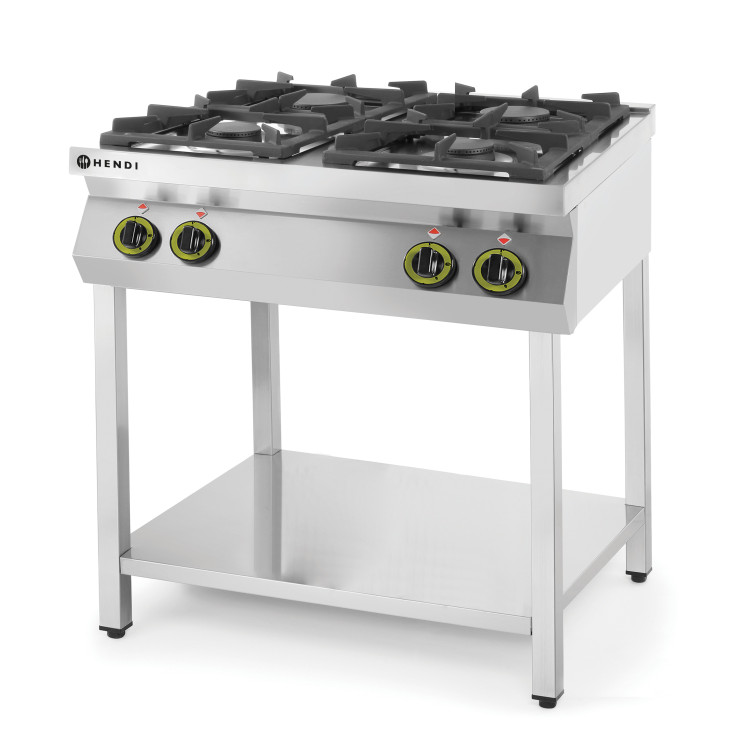 Плита газова 4-х конфоркова Kitchen Line на відкритому модулі 800x700x(H)900 мм 19 кВт 227589 Hendi