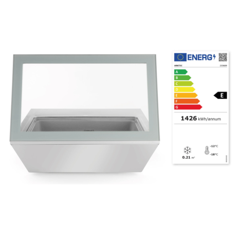 Вітрина морозильна настільна Arktic 220-240V/210W 800x680x(H)670 мм 233689 Hendi