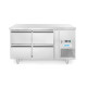 Холодильний стіл Profi Line 700 з 4 ящиками та тумбочкою - 230V / 250W - 0/8˚C - 1360x700x(H)850 233764 Hendi