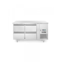 Холодильный стол Profi Line 700 с 4 ящиками и тумбочкой - 230V / 250W - 0/8˚C - 1360x700x(H)850 233764 Hendi