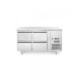 Холодильний стіл Profi Line 700 з 4 ящиками та тумбочкою - 230V / 250W - 0/8˚C - 1360x700x(H)850 233764 Hendi
