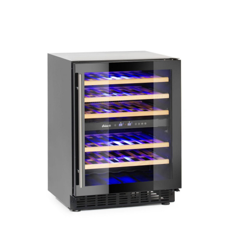 Винный холодильник 2-х зонный 46 бутылок 133 л 220-240V/90W 595x588x(H)820 мм 237588 Hendi