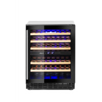Винный холодильник 2-х зонный 46 бутылок 133 л 220-240V/90W 595x588x(H)820 мм 237588 Hendi