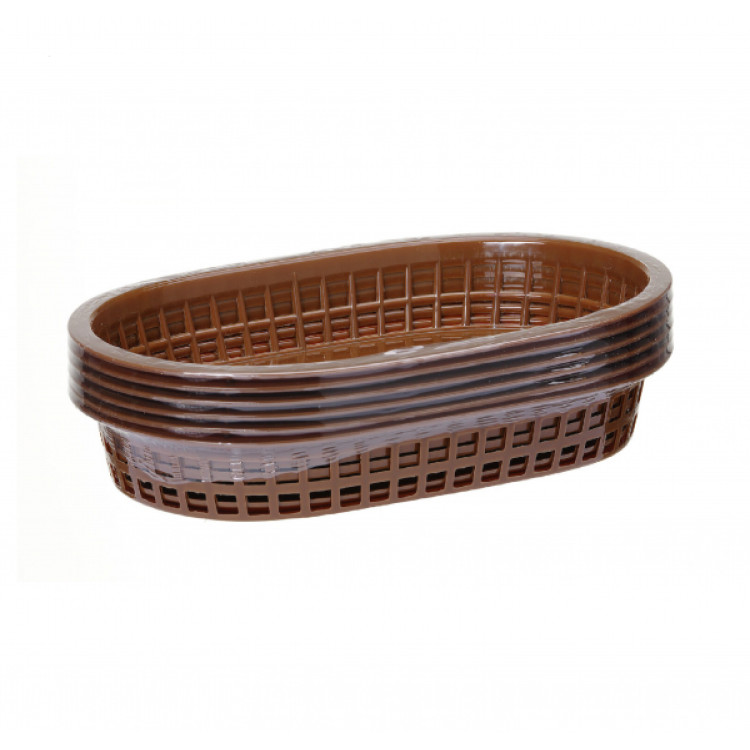 Кошик для хліба овальний Hendi Брунатний 6 pcs 275x175x(H)38 мм 426296
