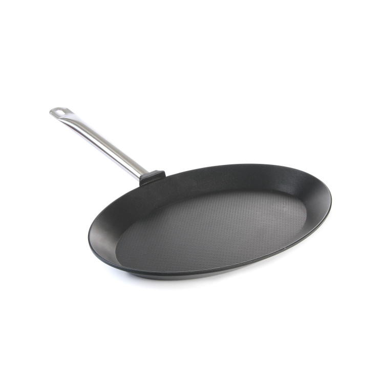 Овальна сковорода для риби «Titanium Professional» 400x275x(H)35 мм 629604 Hendi