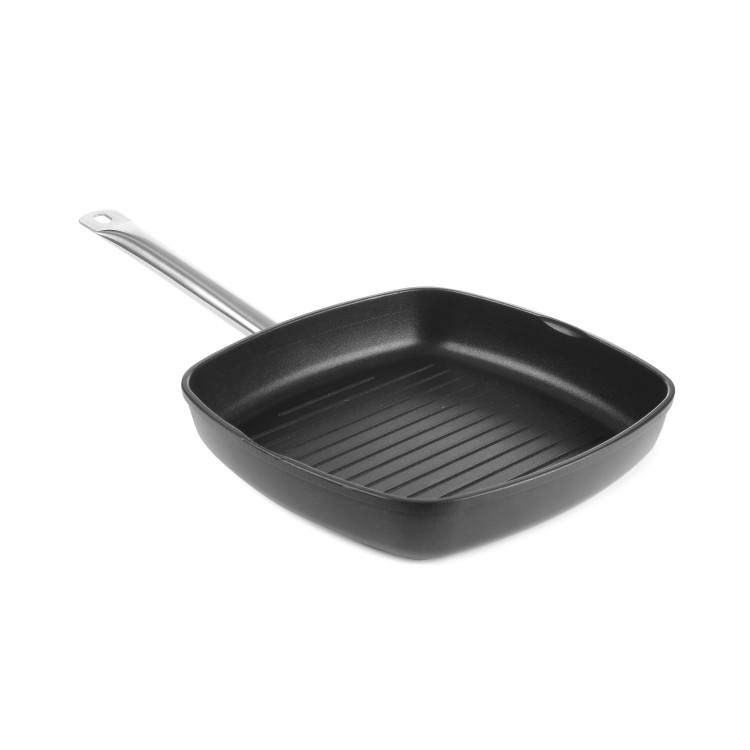 Сковорода гриль з рифленим дном Titanium Professional 550x290x(H)55 мм 629802 Hendi