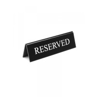 Настільна інформаційна табличка ''Reserved'' 130х30х(В)38 мм 663462 Hendi