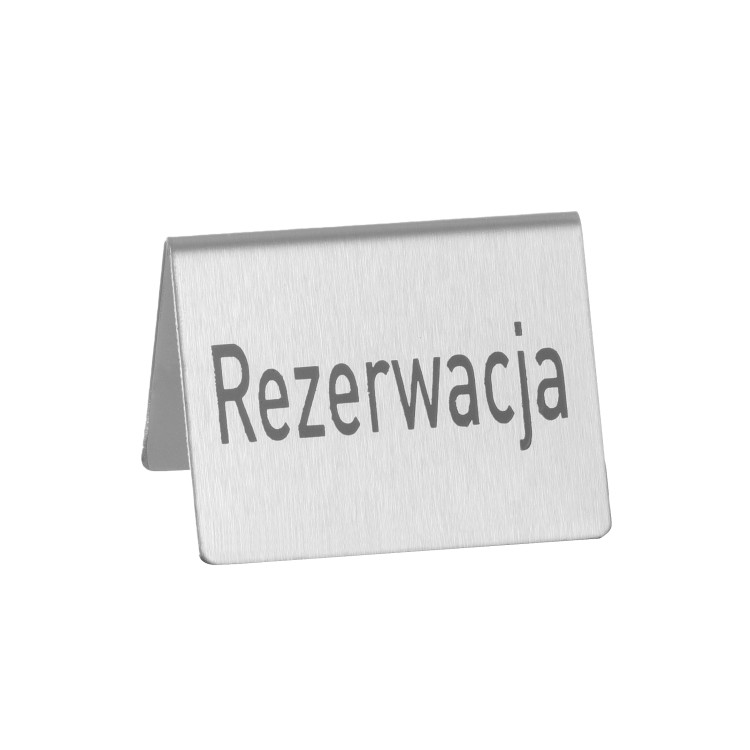Табличка інформаційна – настільна «Rezerwacja» 663714 Hendi