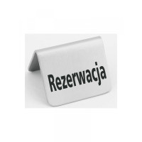 Табличка информационная – настольная «Rezerwacja» 663714 Hendi