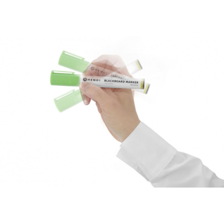 Маркери для дошки тонкі 6 мм 2 білих 1 рожевий 1 жовтий та 1 бронзовий 664292 Hendi