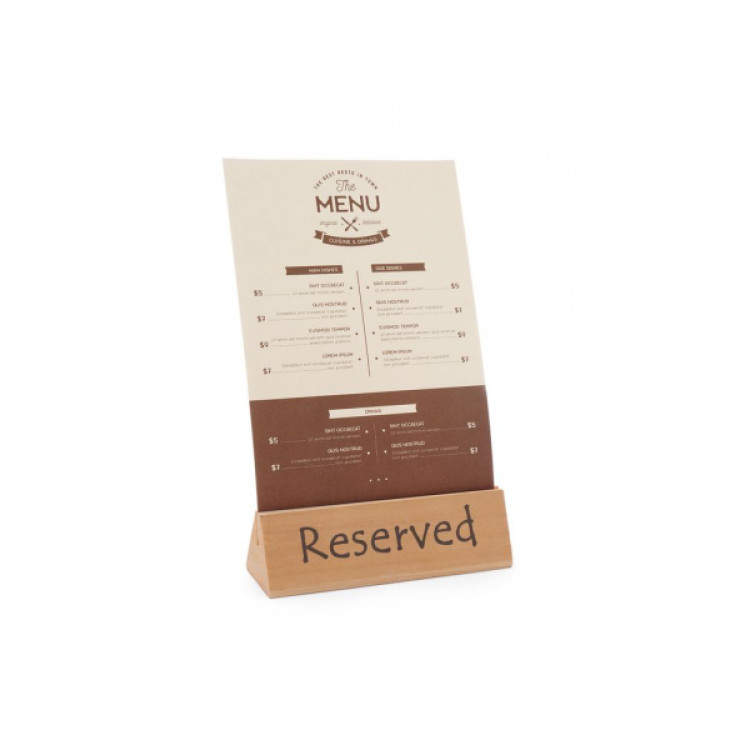 Інформаційна табличка reserved (“зарезервовано”) - 152x44x(H)44 мм 664308 Hendi