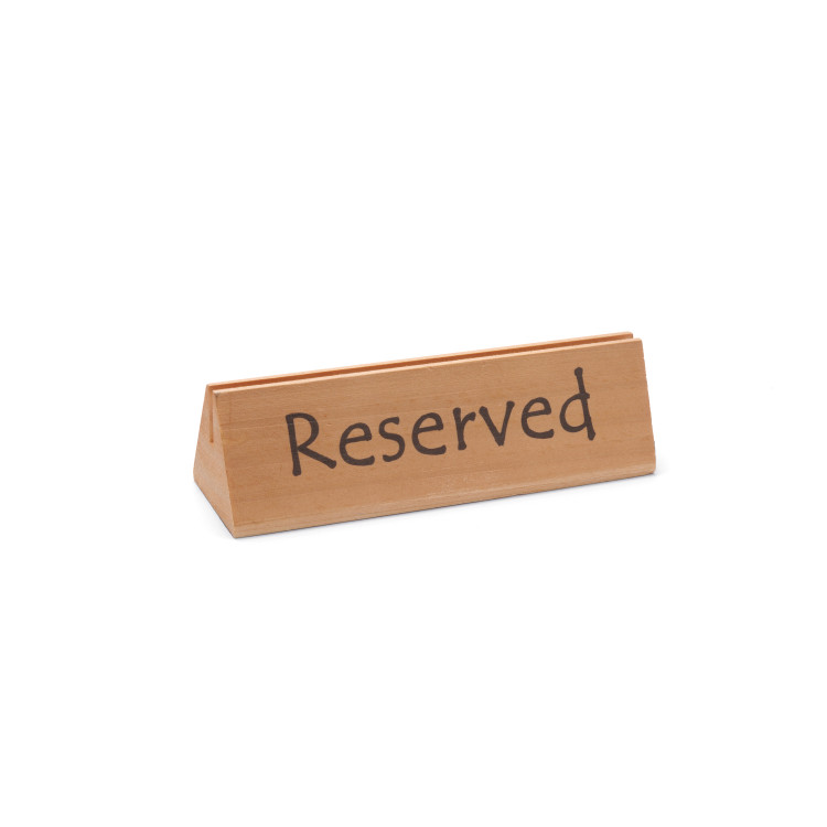 Інформаційна табличка reserved (“зарезервовано”) - 152x44x(H)44 мм 664308 Hendi