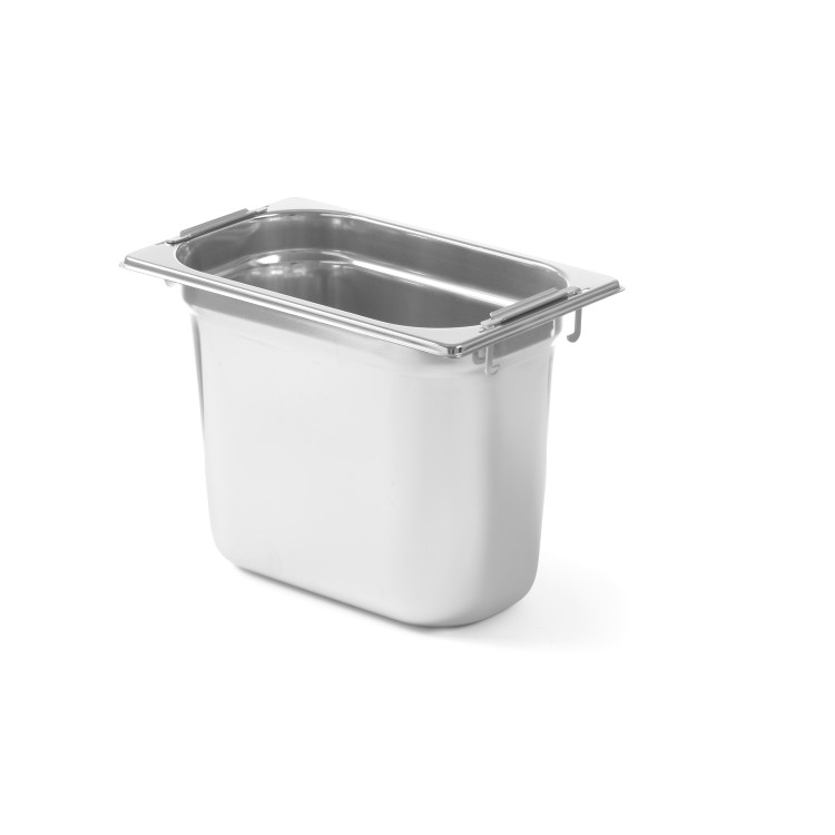 Гастроемкость Profi Line GN 1/4(H)200 мм - со складными ручками 803608 Hendi