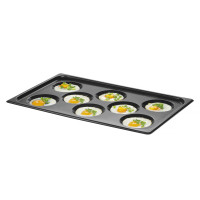Поддон для яиц антипригарное покрытие CONVECTOMAT Eggplate Hendi GN 1/1 черный 530x325x(H)26 мм 808856