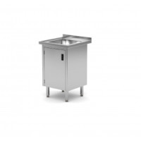 Стол с раковиной и шкафом 600x600x(H)850 813522 Hendi