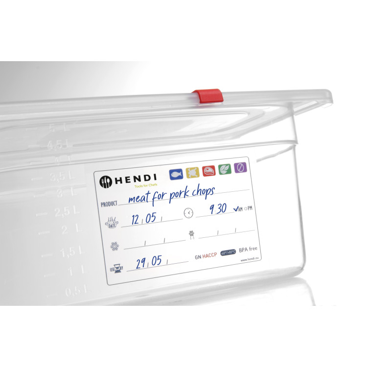 Гастроемкость HACCP из полипропилена GN 1/3(H)150 мм 880265 Hendi