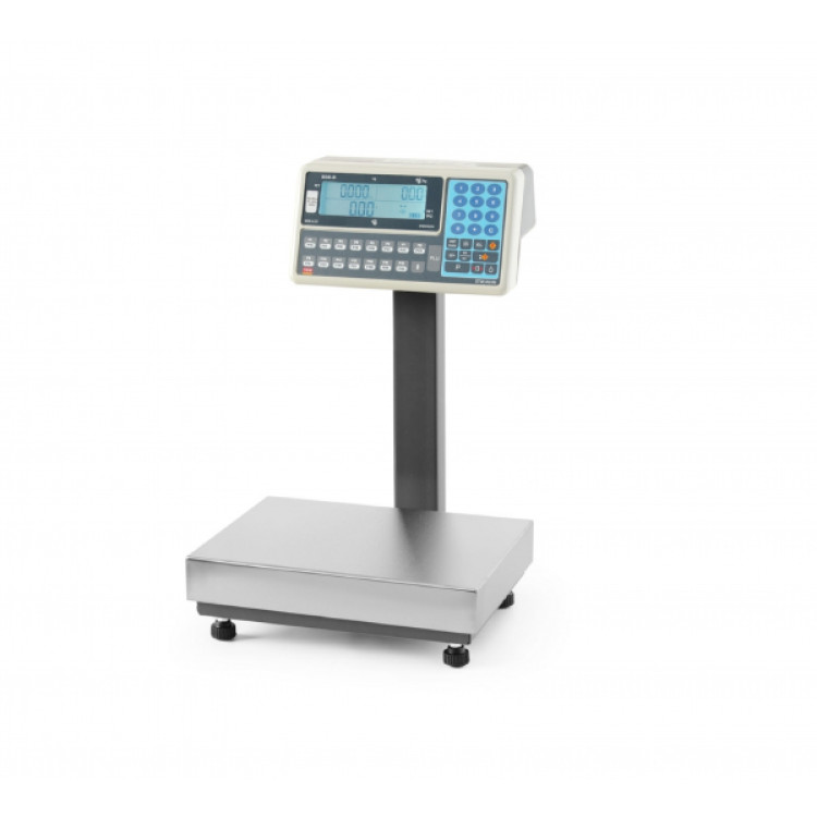 Весы LCD платформенные со столбиком и легализацией 60 кг