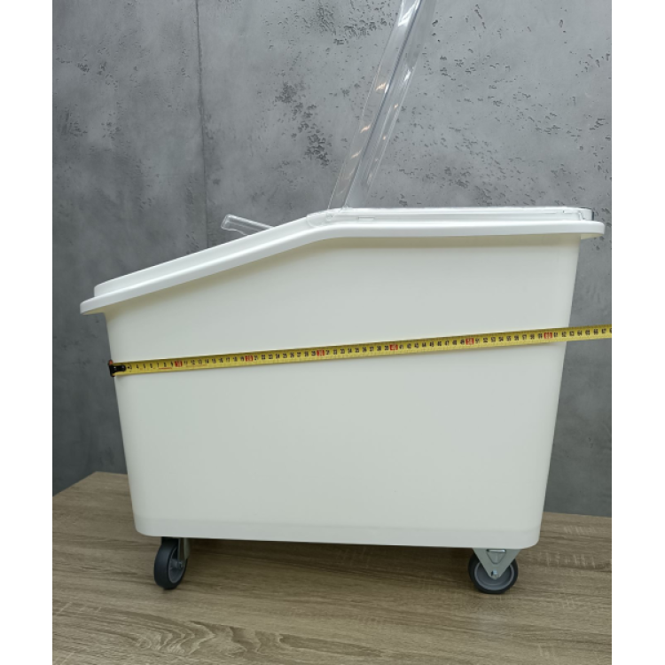 Візок для сипучих продуктів GastroPlast PP 62 л білий GIB--0003