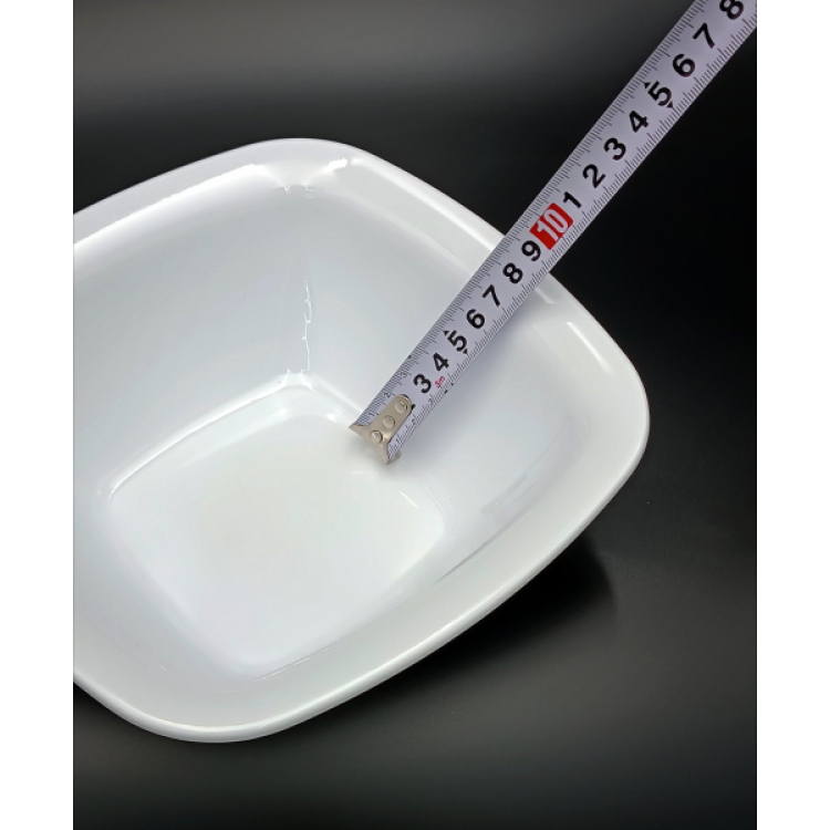 Тарілка квадратної форми з полікарбонату 19,5 см, біла GP--00SK22W Gastro Plast PC Білий
