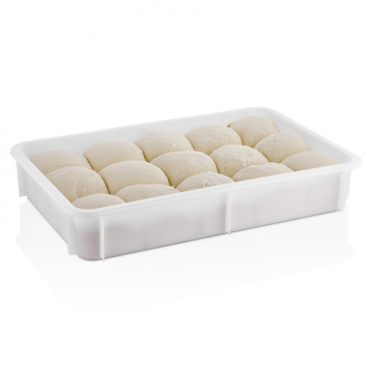 Контейнер для тіста для піци 600*400*100 мм (PP) GPH--00100 Gastro Plast PP Білий