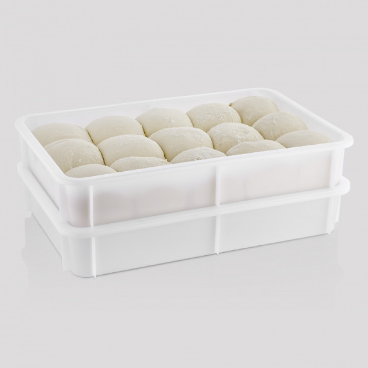 Контейнер для тіста для піци 600*400*100 мм (PP) GPH--00100 Gastro Plast PP Білий