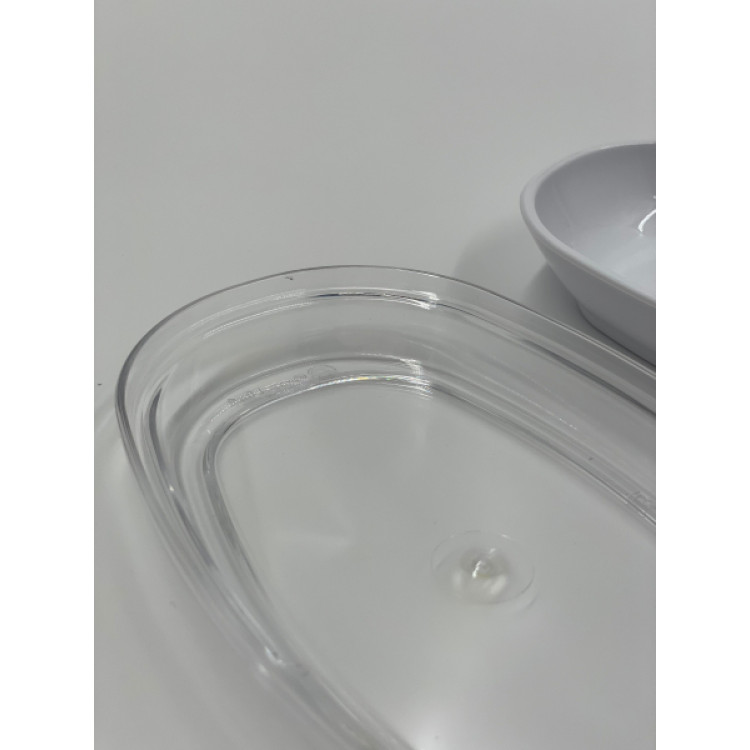 Кришка овальної тарілки, підходить для GP-00K14W GPL--00K14tr Gastro Plast PC Прозорий