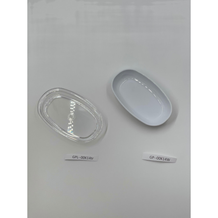 Кришка овальної тарілки, підходить для GP-00K14W GPL--00K14tr Gastro Plast PC Прозорий