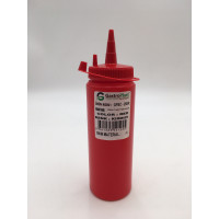 Диспенсер для соусів 250 мл. (червоний) GPSC--00250R Gastro Plast PE Червоний, з ковпачком