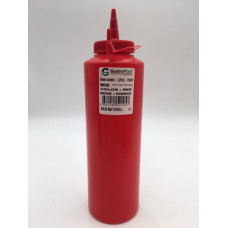 Диспенсер для соусів 750 мл. (червоний) GPSC--00750R Gastro Plast PE Червоний, з ковпачком