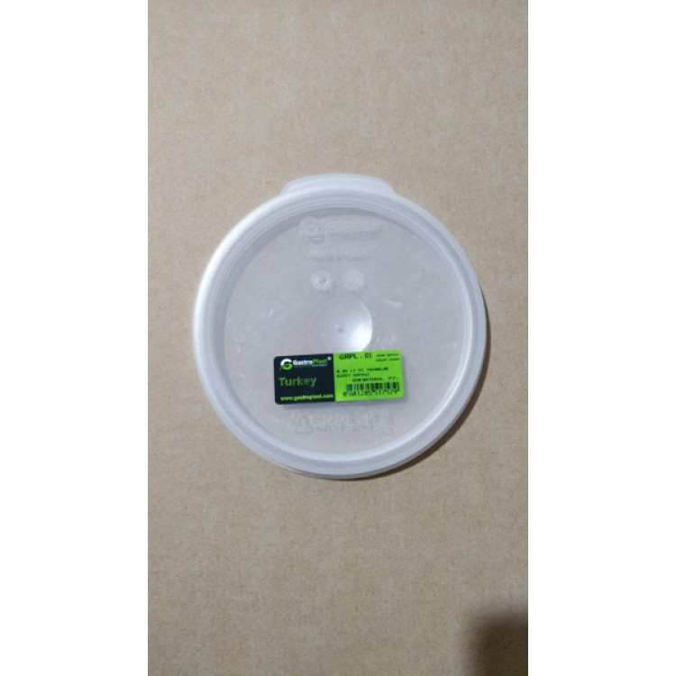 Кришка для круглого контейнера із полікарбонату 0,95 л GRPL--001 Gastro Plast PC Прозорий