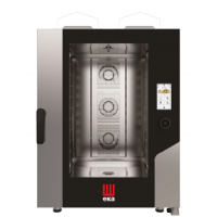 Конвекційно-парова газова піч Millennial Touch Screen Bakery з системою очищення, 10x 600x400mm - електронне управління, Tecnoeka, 18 kW, 850x1035x(H)1230mm MKF1064GTS Hendi Podwójne szkło s