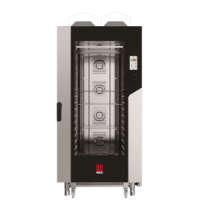 Конвекційно-парова газова піч Millennial Touch Screen Bakery з системою очищення, 16x 600x400mm - електронне управління, Tecnoeka, 30kW, 930x1160x(H)2060mm MKF1664GTS Hendi Podwójne szkło sz