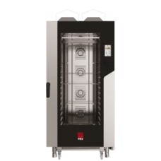 Конвекційно-парова газова піч Millennial Touch Screen Bakery з системою очищення, 16x 600x400mm - електронне управління, Tecnoeka, 30kW, 930x1160x(H)2060mm MKF1664GTS Hendi Podwójne szkło sz