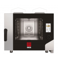 Конвекційно-парова газова піч Millennial Touch Screen Bakery з системою очищення, 4x 600x400мм - електронне управління, Tecnoeka, 9,3кВт, 850x1035x(H)800мм MKF464GTS Hendi Double pane g