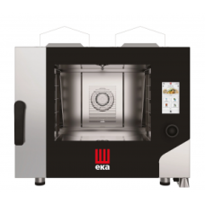 Конвекційно-парова газова піч Millennial Touch Screen Bakery з системою очищення, 4x 600x400мм - електронне управління, Tecnoeka, 9,3кВт, 850x1035x(H)800мм MKF464GTS Hendi Double pane g