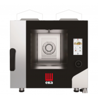Конвекційно-парова газова духовка Millennial Touch Screen Gastro з системою очищення, 5x GN 1/1 - електронне управління, Tecnoeka, 9,3 кВт, 730x850x(H)800 мм MKF511GTS Hendi Double pa